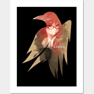 Raven's cloak cursed blood cardboard Posters and Art